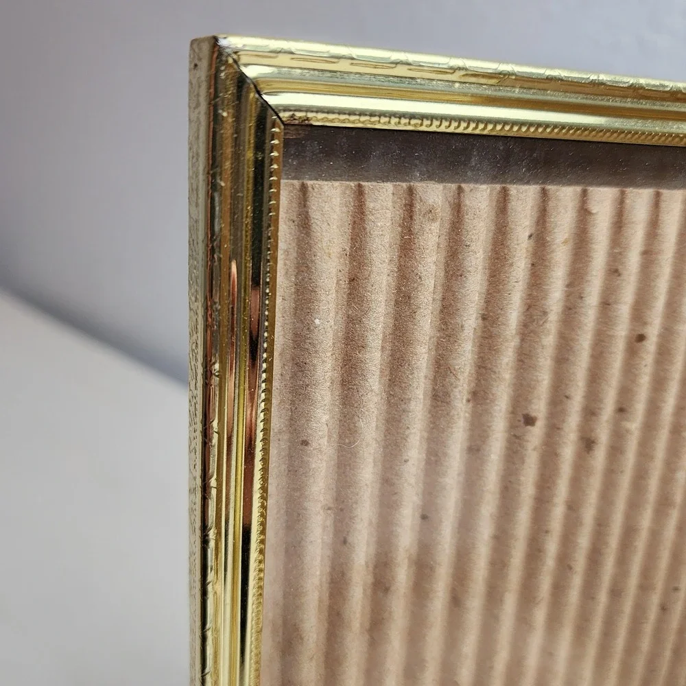 Vintage Dual Hinged‎ Metal Gold Frames, 8x10 inch photo slots